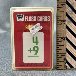 Vintage Whitman Addition Flash Cards Educational Home School Collectible 1960s